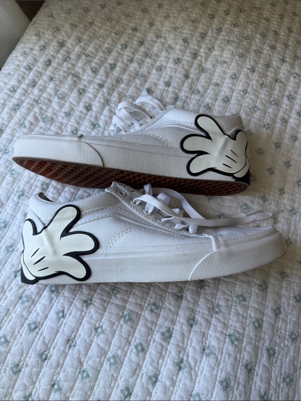 Old Skool Vans Disney Canvas Sneakers with Mickey Hands. Hard to find!!